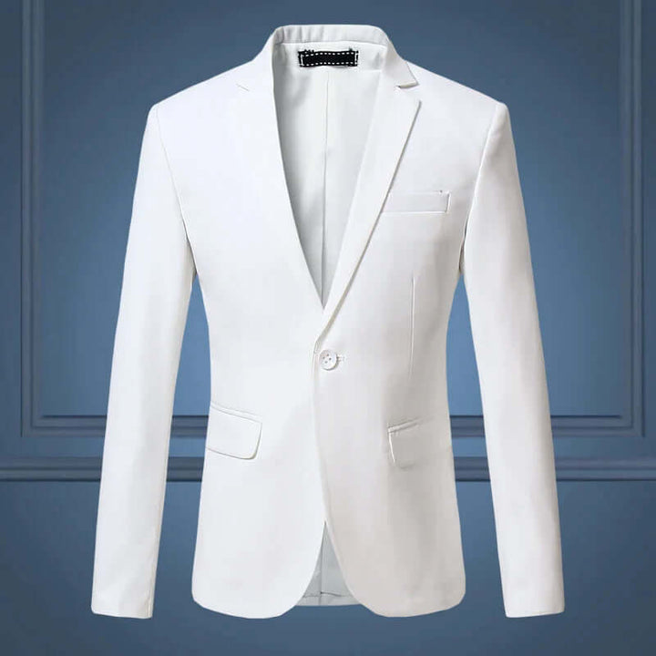 Tailored fit men's formal blazer, a sophisticated men's jacket for professional and evening wear.