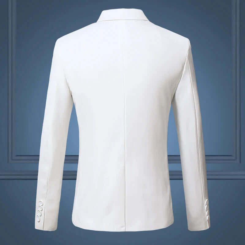 Modern men's tailored fit blazer, a versatile formal jacket for business, smart casual & evening wear.