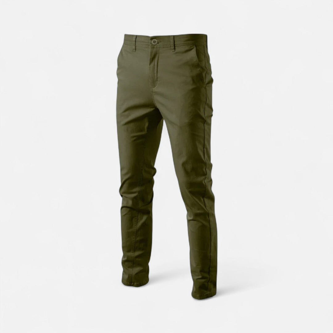 Men's tailored smart casual chinos, perfect for versatile everyday elegance.