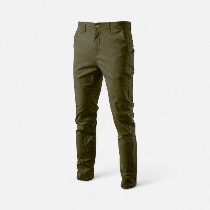 Men's tailored smart casual chinos, perfect for versatile everyday elegance.