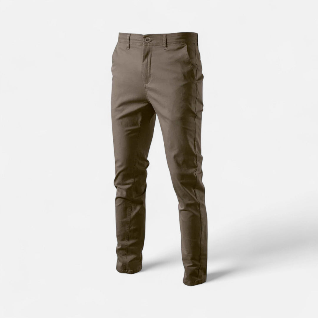 Comfortable men's smart casual trousers, designed for tailored elegance.