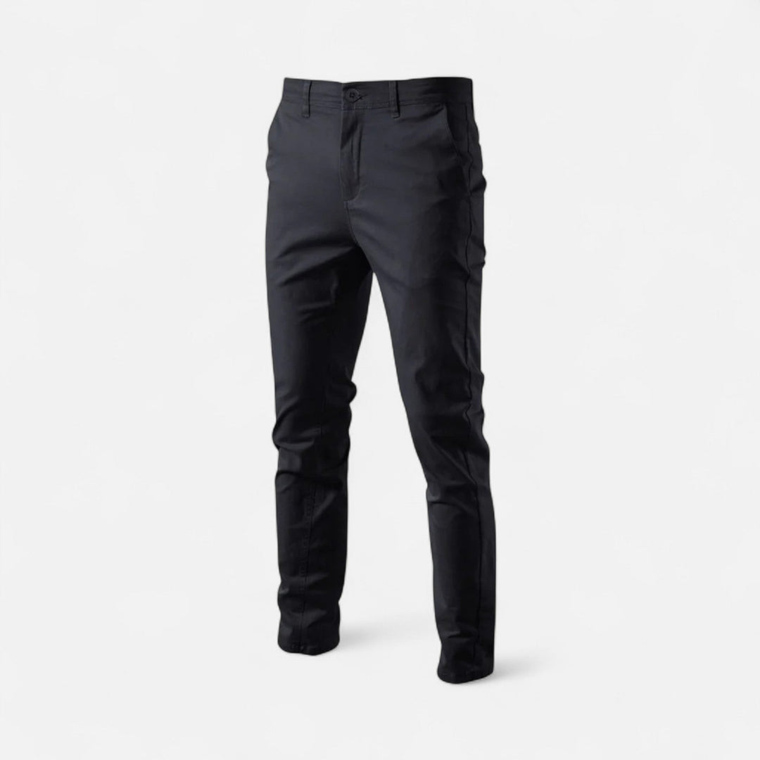 Fashionable men's chinos, smart casual style for versatile, comfortable wear.