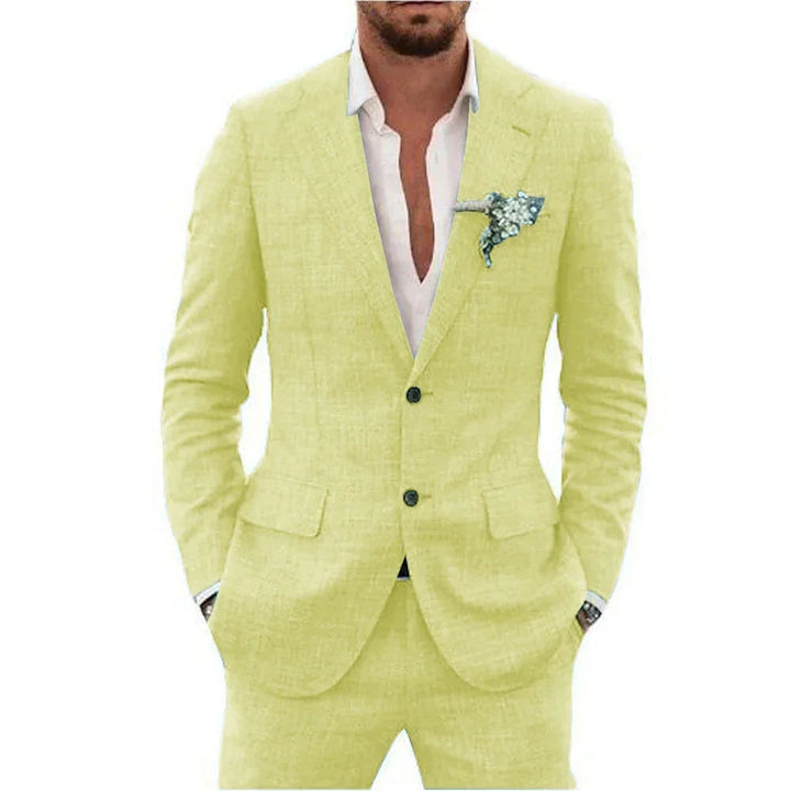 Men's tailored suit for all occasions; classic, versatile formal wear.