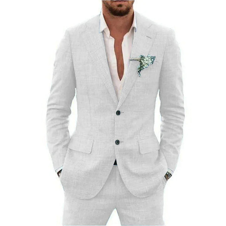 Stylish men's tailored suit, a refined choice for formal gatherings and event wear.