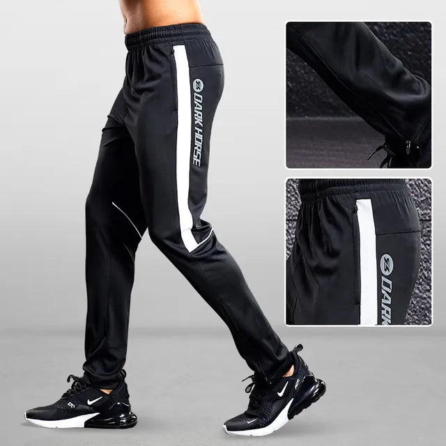 Comfortable men's activewear joggers, tapered fit with zipper pockets, great for gym and everyday casual.