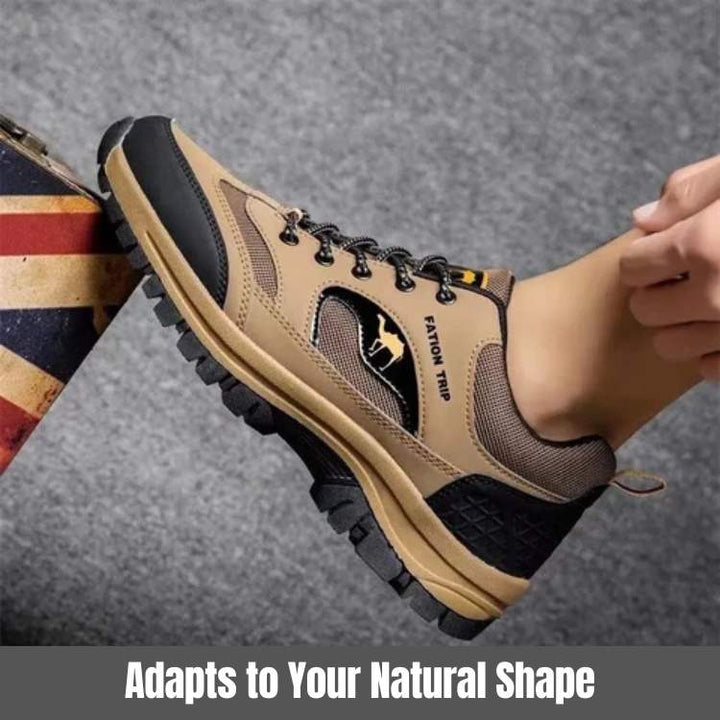 TrailEase men's walking shoes with superior grip, ideal for outdoor adventures & travel.