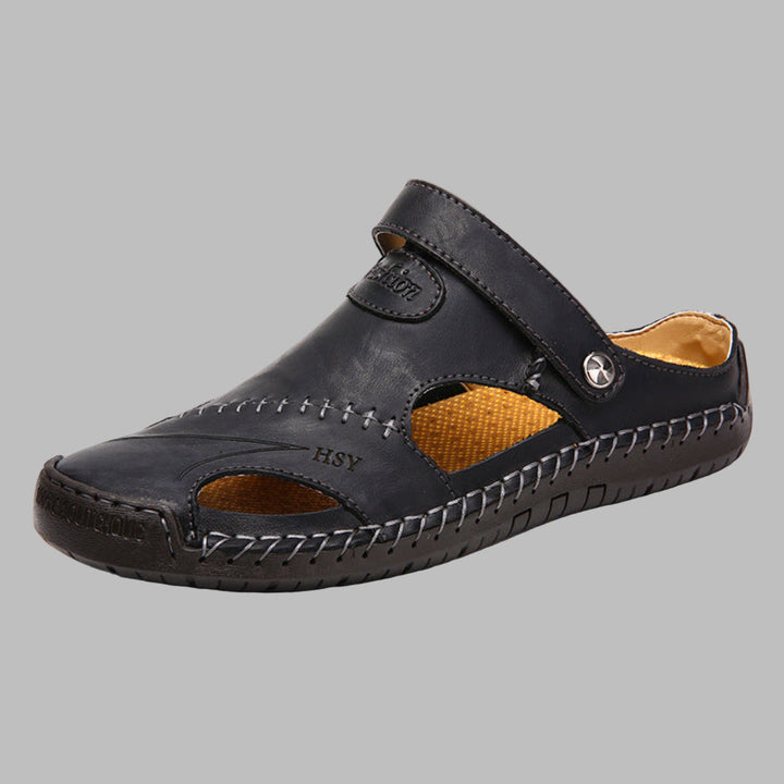 Men's ultimate comfort slip-on summer sandals, perfect for warm weather casual wear & beach vacations.