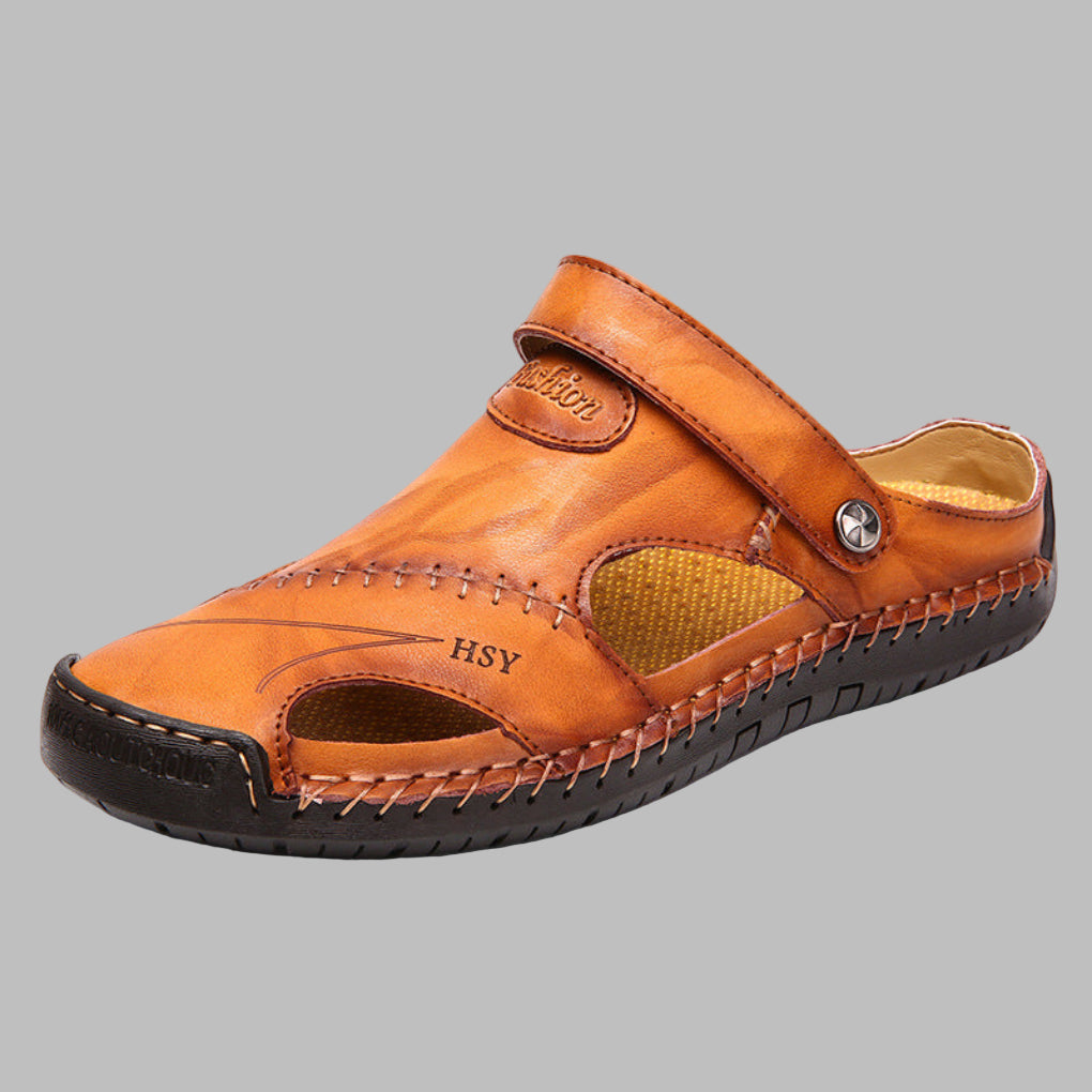 Stylish men's durable summer sandals, ideal casual footwear for outdoor activities & vacation shoes.