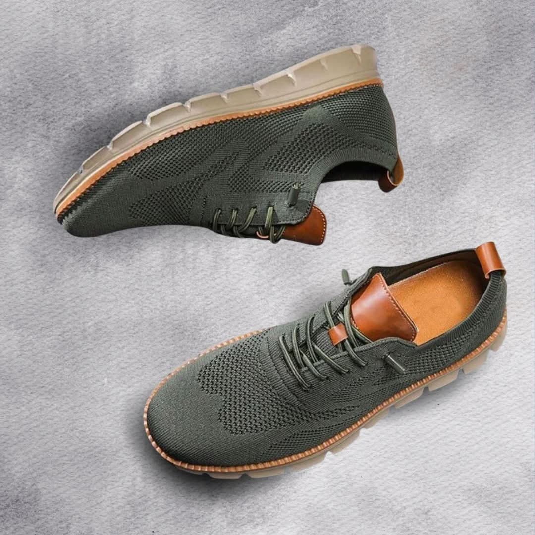 Casual men's everyday footwear with a roomy fit and stable sole for long walks.