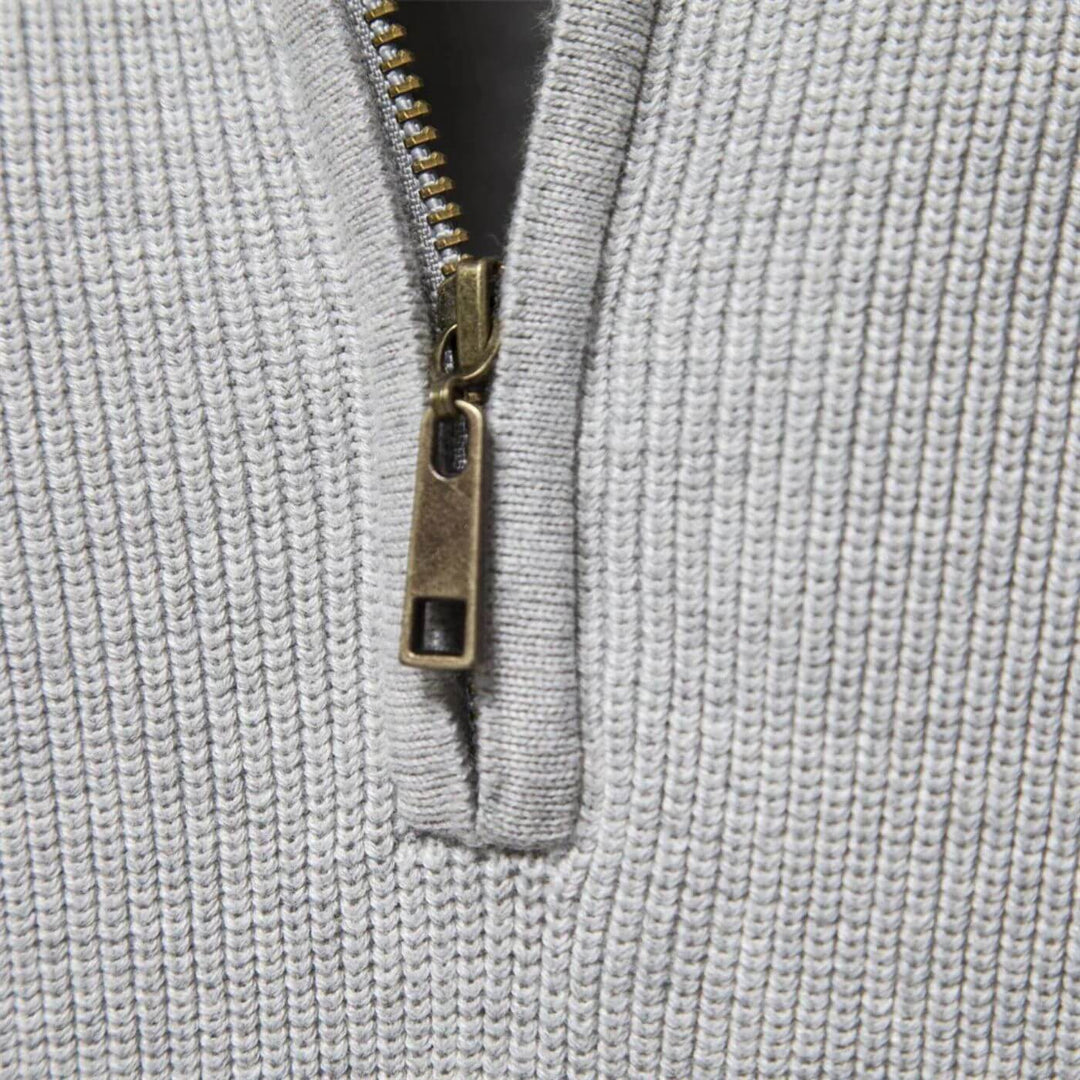Ultra-soft men's crewneck sweater, long-sleeve, versatile for casual wear & everyday comfort.