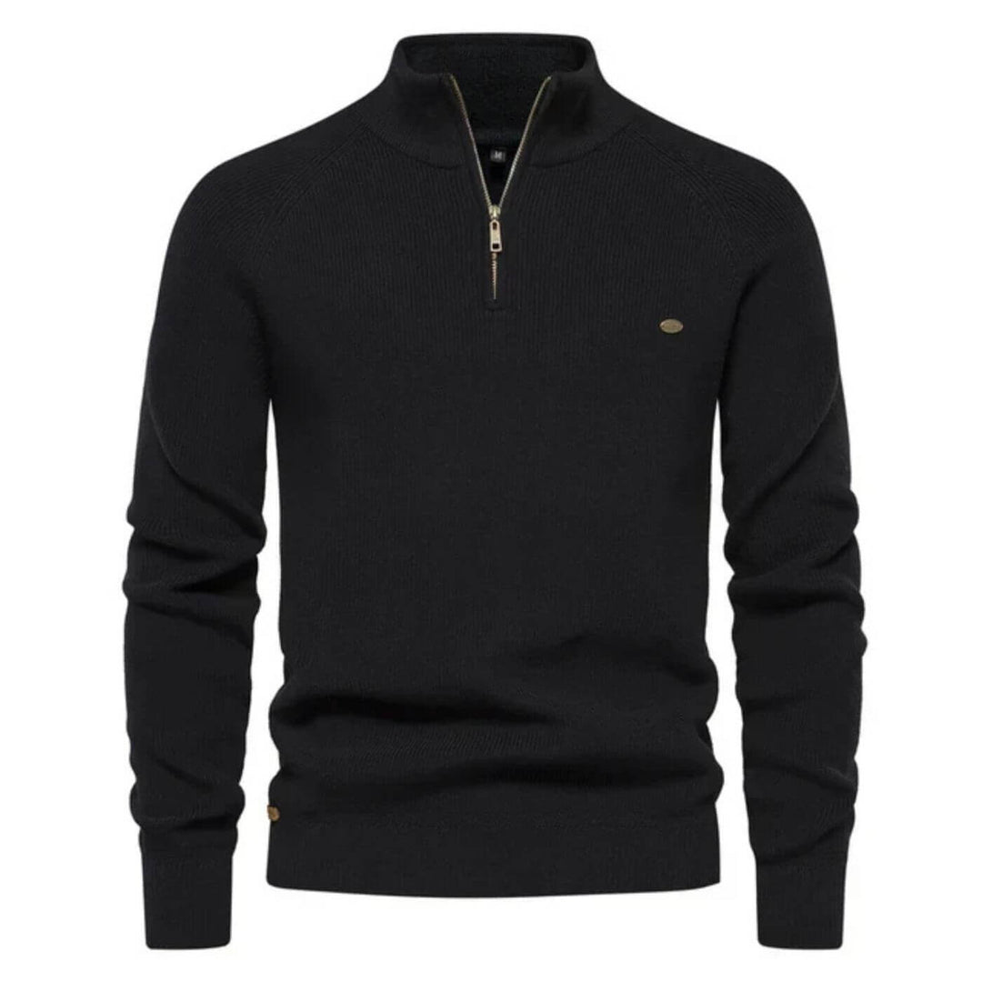 Versatile men's soft knit sweater, long sleeve, comfortable for casual wear & everyday fashion.