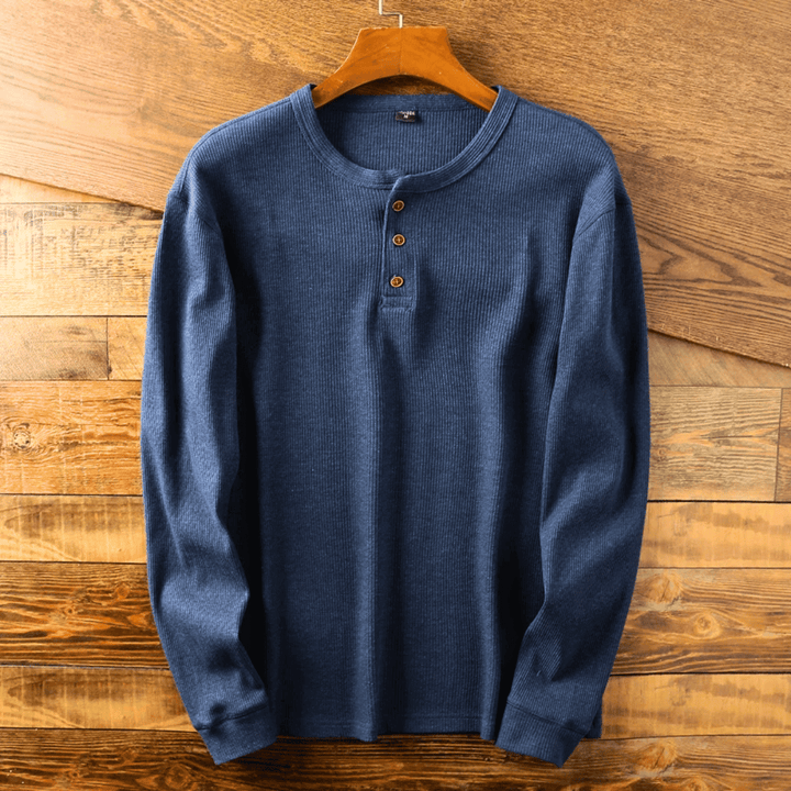 Versatile men's Henley shirt, ultra-soft for comfortable everyday wear & stylish casual outfits.