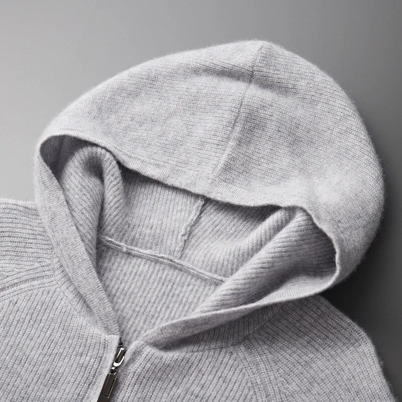 Man wearing a versatile men's ultra-soft pullover hoodie, ideal for casual style and everyday fashion.