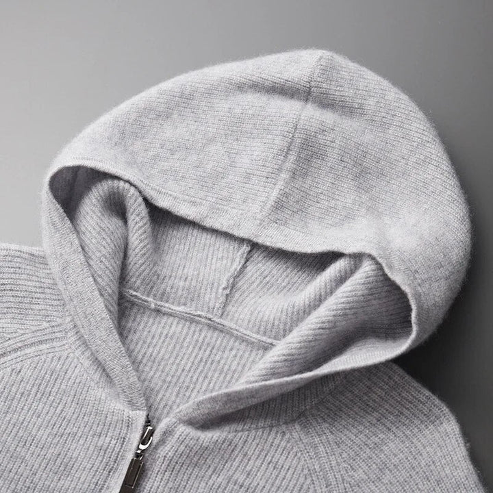 Man wearing a versatile men's ultra-soft pullover hoodie, ideal for casual style and everyday fashion.