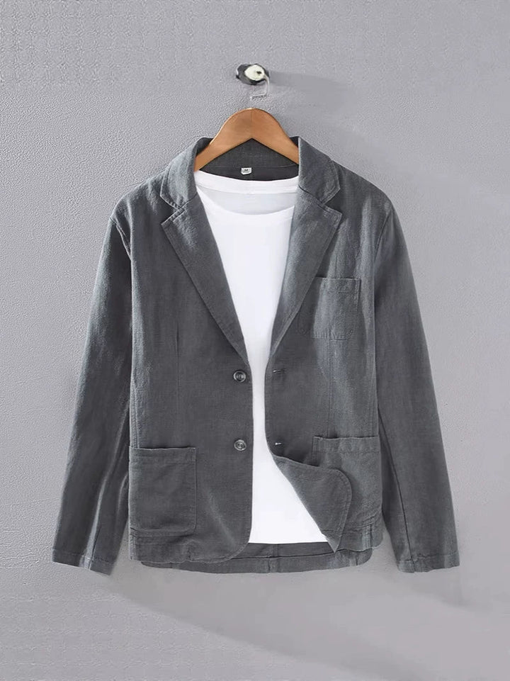 Elegant men's casual blazer, a versatile light summer jacket for sophisticated everyday style.