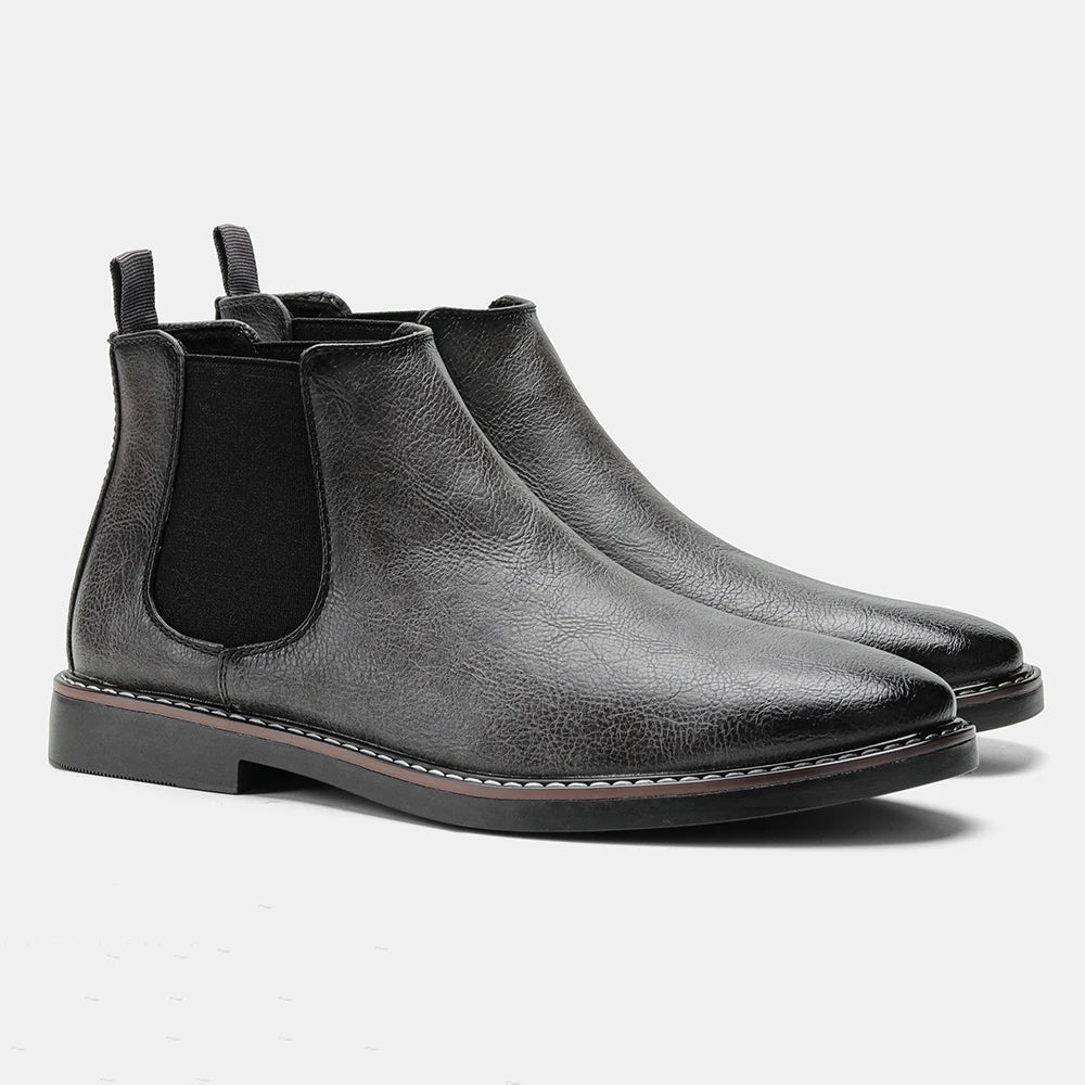 Modern men's ankle boots with durable construction & sleek design, perfect for contemporary men's footwear.