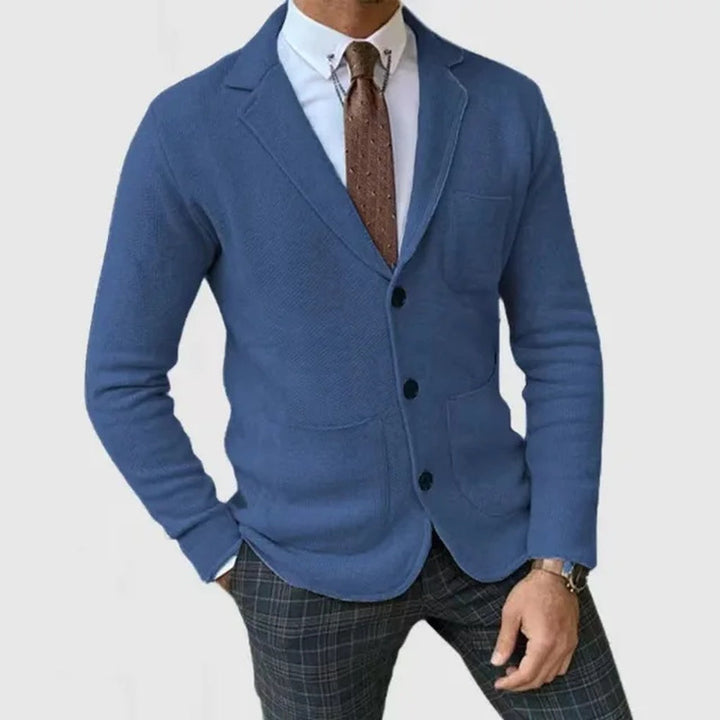 Classic men's blazer jacket, great for a business casual look or a stylish everyday outfit.