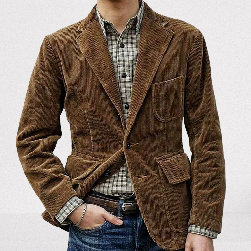 Men's versatile button-up casual jacket, perfect for everyday style and multi-season wear. Timeless fashion.