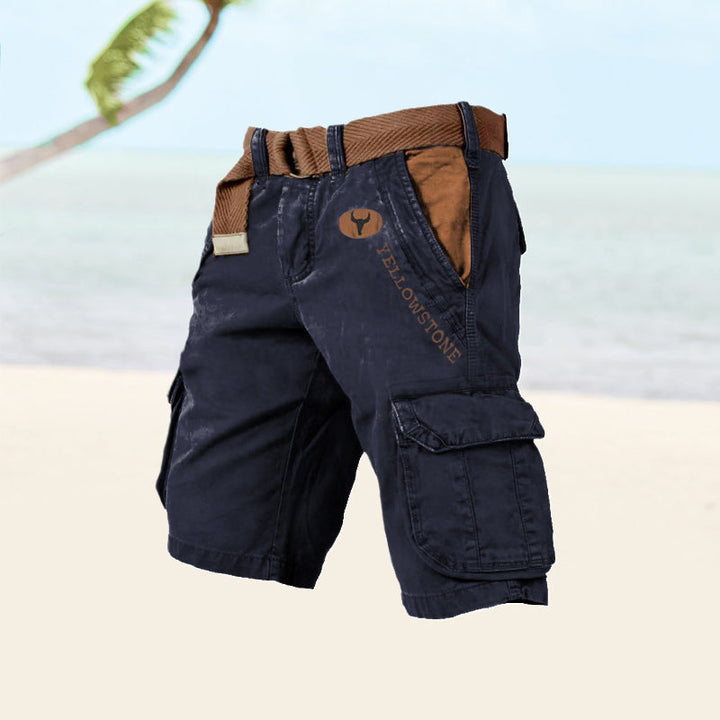 Versatile men's cargo shorts for adventure & everyday, offering comfort & style with practical pockets.