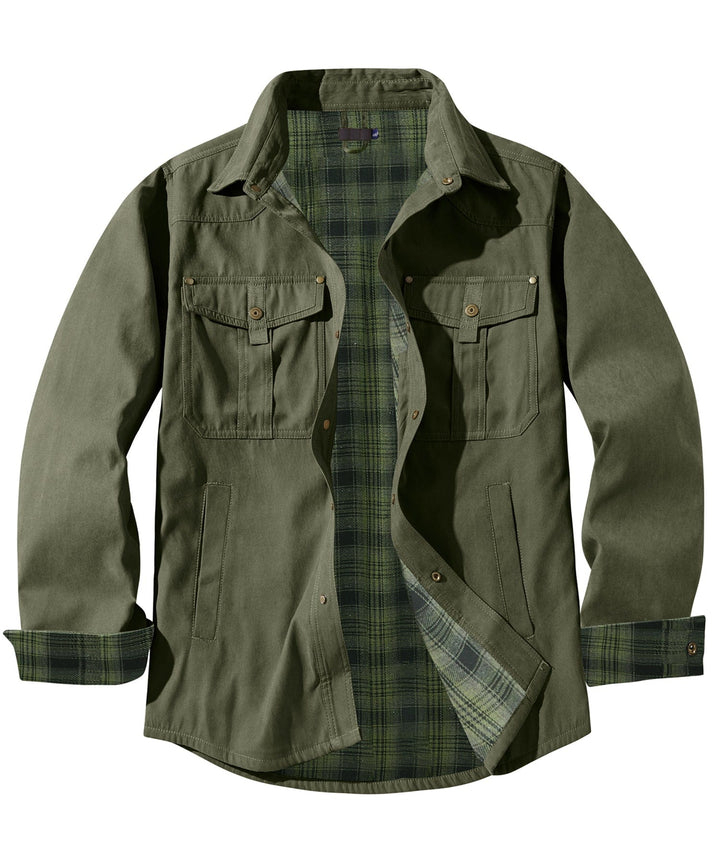 Men's cold weather jacket, insulated for superior comfort and versatile use.