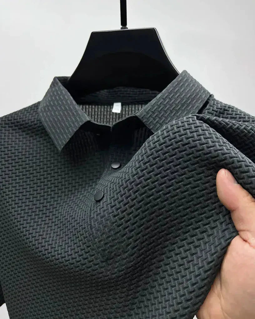 Classic men's comfort polo shirt, a versatile short-sleeve top for stylish daily wear & office fashion.