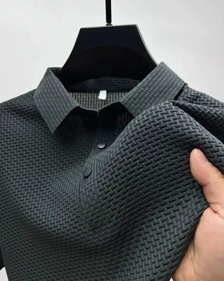 Classic men's comfort polo shirt, a versatile short-sleeve top for stylish daily wear & office fashion.