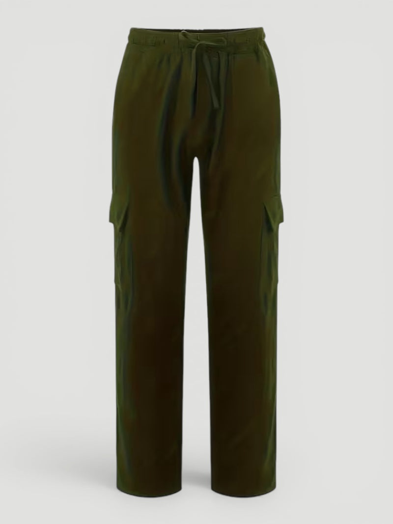 Men's Victor casual multi-pocket drawstring pants. Relaxed straight leg, breathable for versatile spring/summer wear.