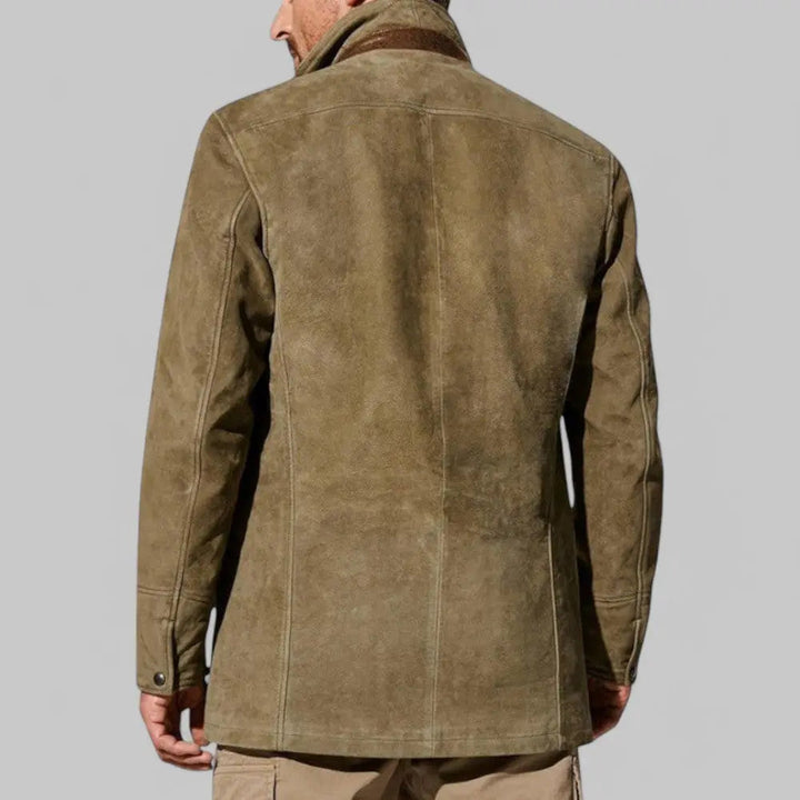 Classic men's autumn field jacket blazer, perfect for a vintage-inspired smart casual and layered style.