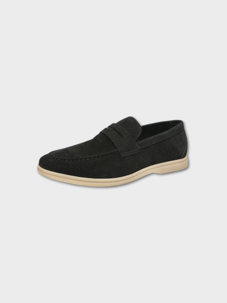 Men's vintage slip-on loafers, classic and comfortable for everyday wear. Durable outsole & cushioned insole.