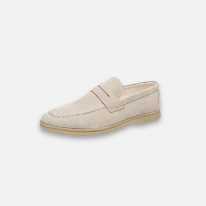 Comfortable men's vintage slip-on loafers. Stylish classic footwear for casual & everyday fashion.