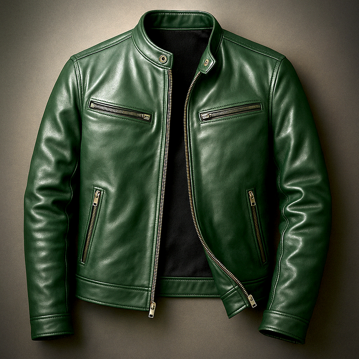 Timeless men's vintage jacket, classic design bomber outerwear. Stylish & comfortable for all seasons.