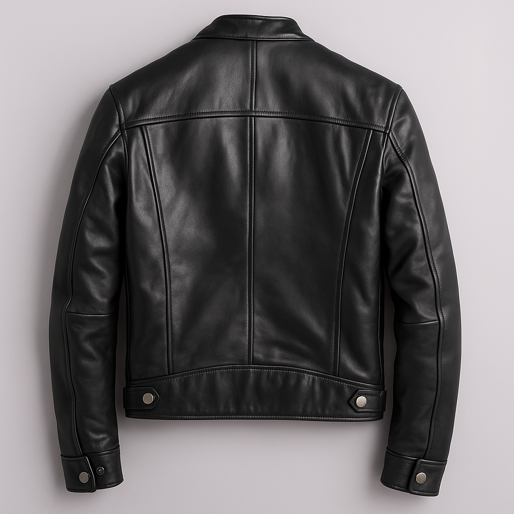 Stylish menswear vintage jacket, classic bomber for men. Comfortable and fashionable outerwear piece.