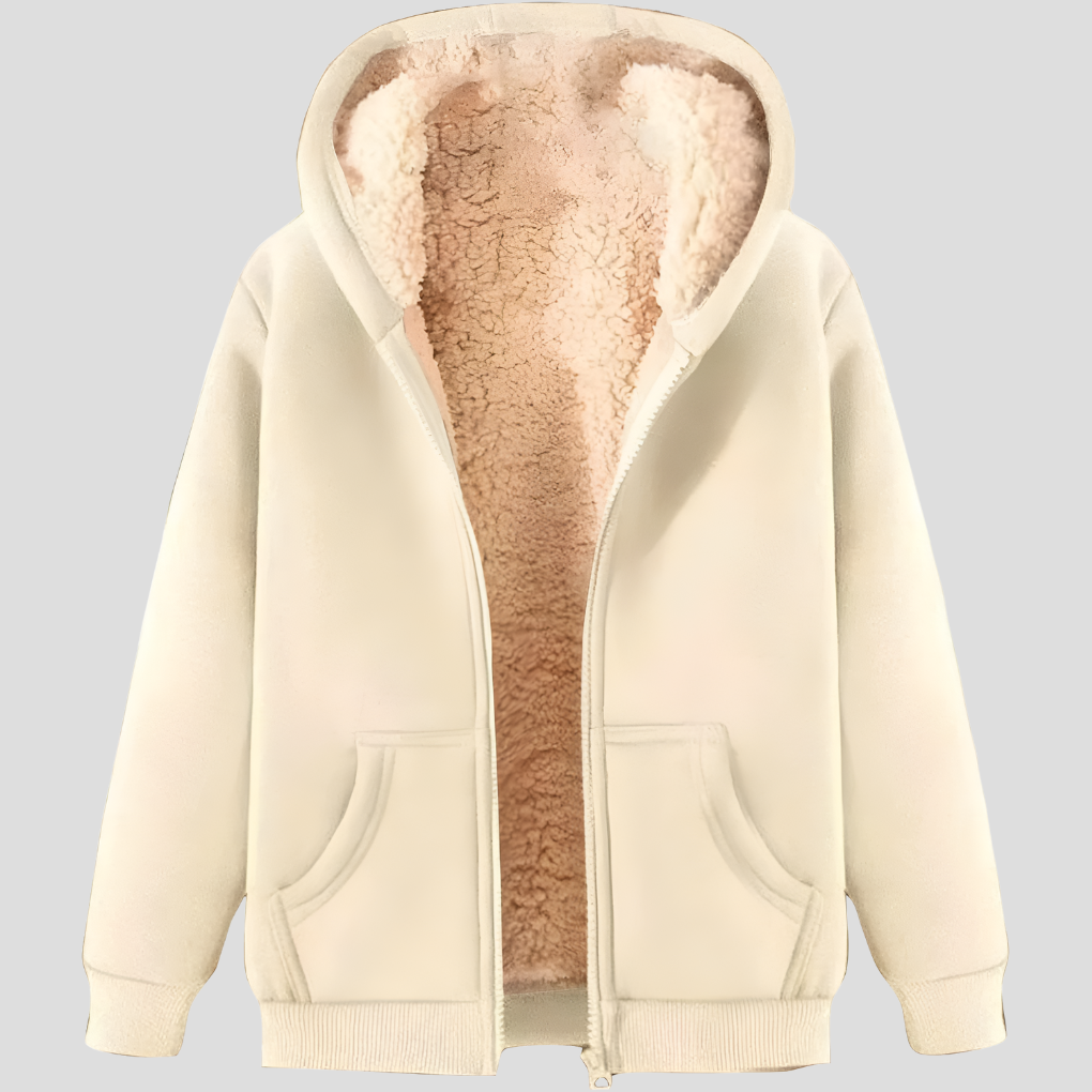 Men's warm winter hoodie jacket, full zip for ultimate comfort in cold weather.