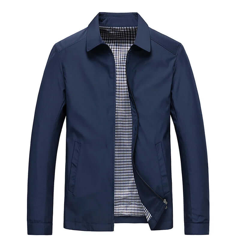 Versatile men's long sleeve coat, water-resistant and stylish for urban commuting & outdoor adventures.