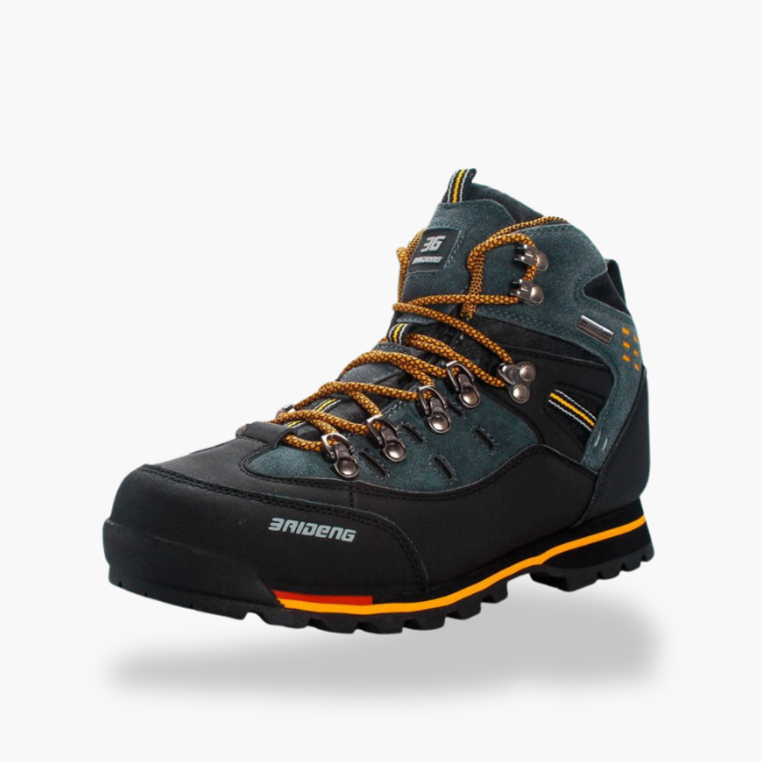 Men's waterproof hiking boots with all-terrain non-slip grip, ideal for trekking & trails.