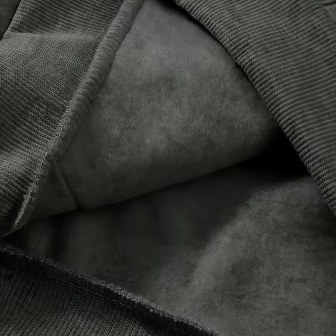 Hooded men's waterproof loose fit coat, everyday outerwear for chilly days.