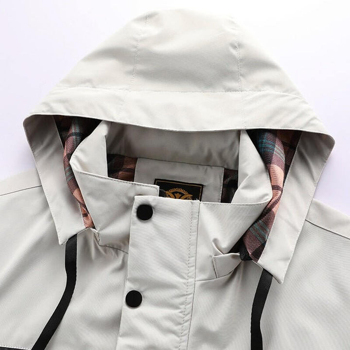 Men's outdoor waterproof insulated puffer jacket for ultimate cold weather comfort.