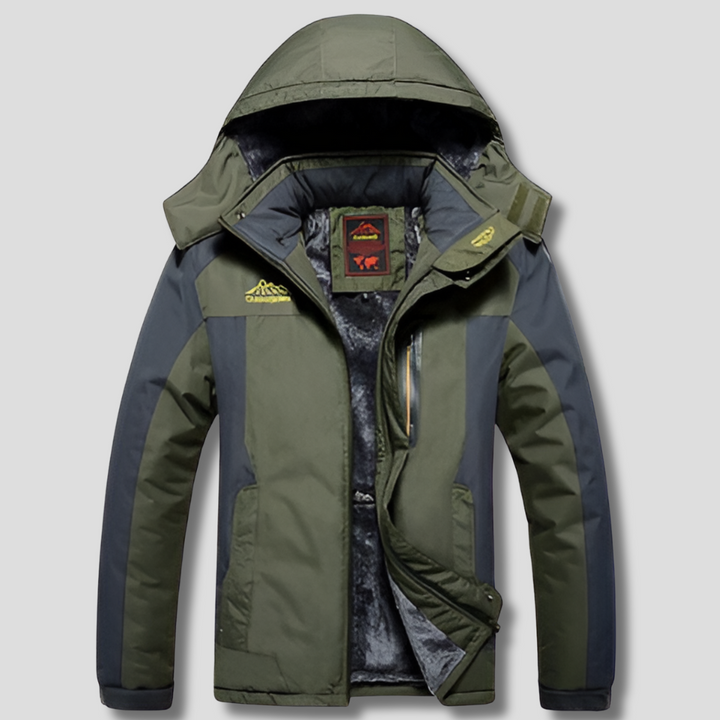 Versatile men's waterproof winter jacket. Insulated for ultimate warmth and comfort in harsh cold conditions.