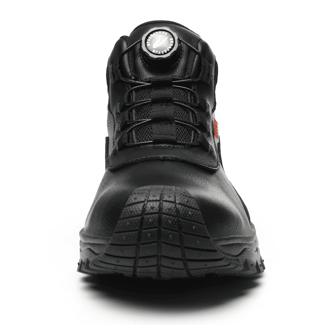 Men's non-slip safety work shoes with superior traction, designed for stability and protection on various surfaces.