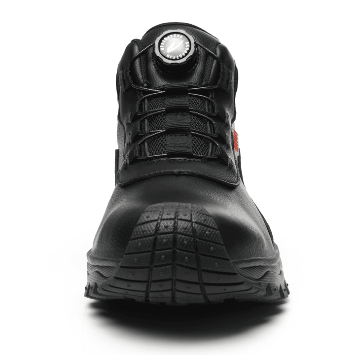 Men's non-slip safety work shoes with superior traction, designed for stability and protection on various surfaces.