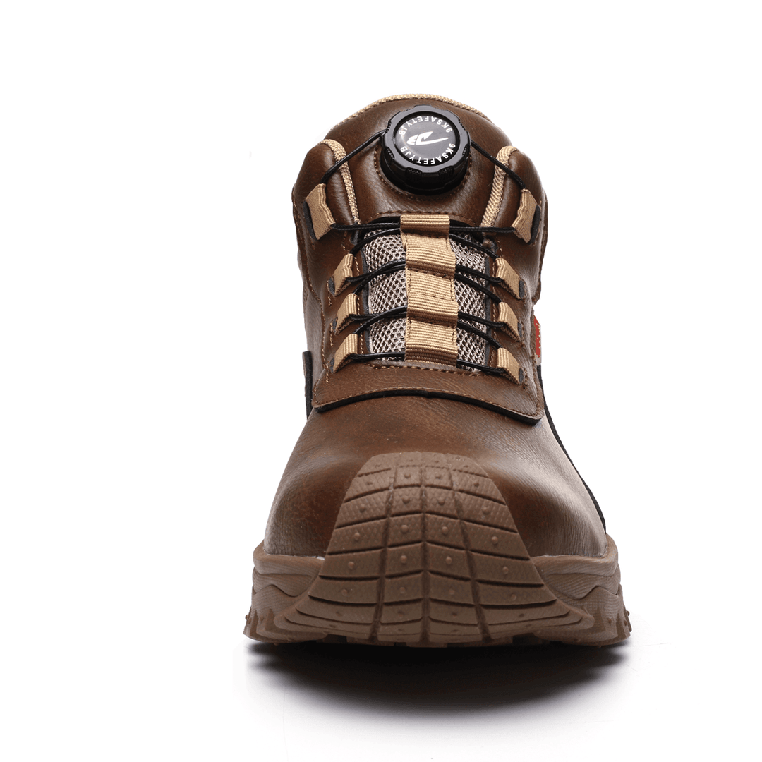 Comfortable & durable men's work shoes, built for long hours, featuring protective and supportive design.