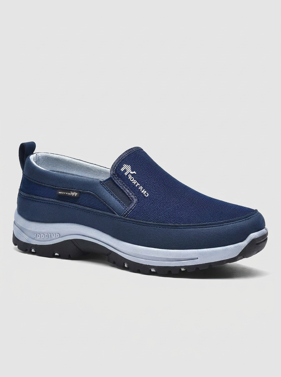 All-season men's waterproof slip-on sneakers offering orthopedic support, comfort, and easy on/off design.