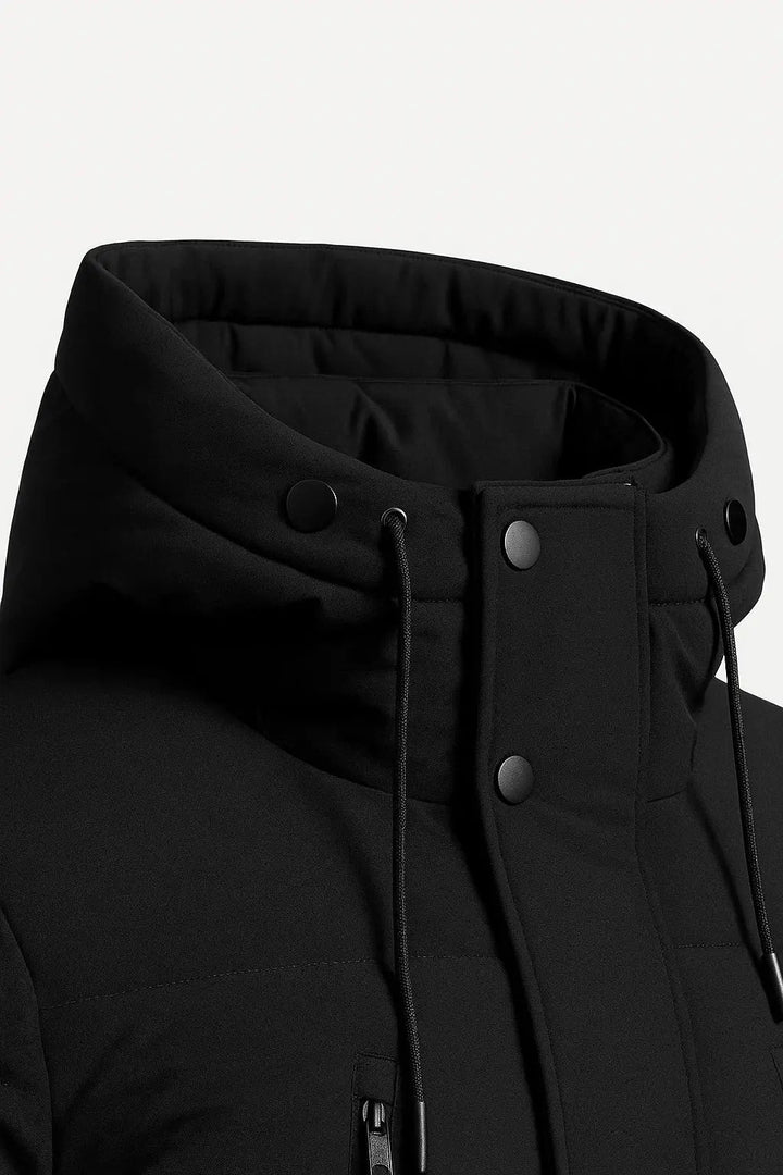 Stylish men's waterproof puffer jacket, suitable for casual wear & ultimate winter warmth. Men's fashion.