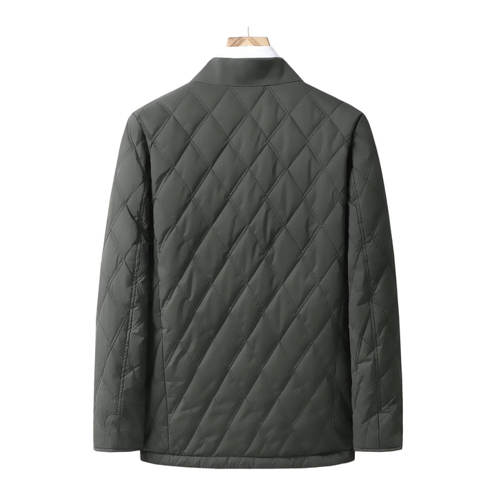 Blue men's stylish waterproof jacket, ideal for autumn, winter, and everyday outerwear.