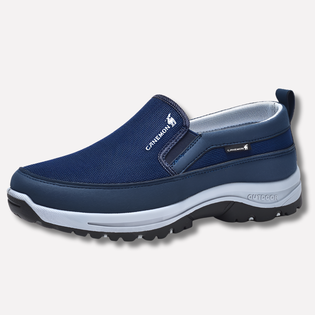 Durable, lightweight men's waterproof casual shoes. All-weather comfort & balance support for everyday wear.