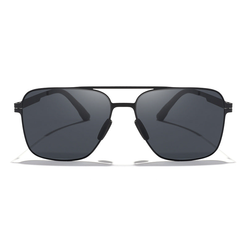 Durable men's wide frame polarized sunglasses, ideal for driving, cycling, and outdoor UV protection.