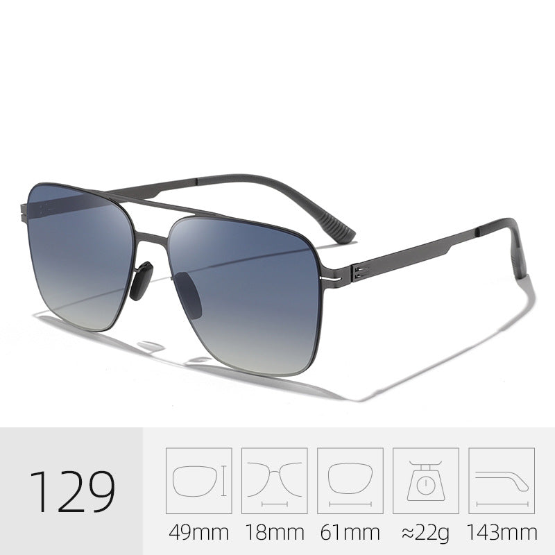 High-performance men's wide frame polarized sunglasses for superior UV protection, glare reduction & clear vision.