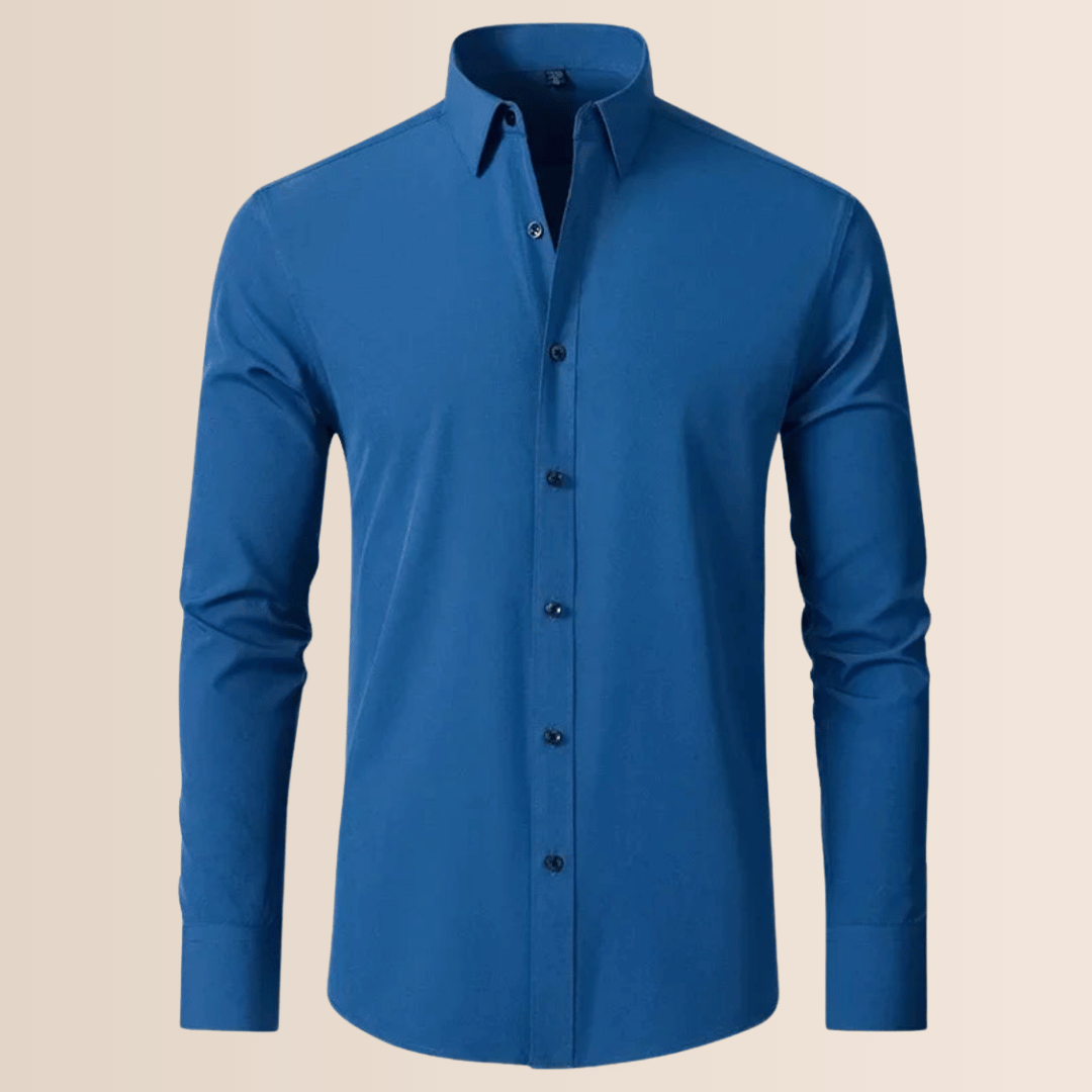 Versatile men's smart-casual dress shirt, long-sleeve, non-iron and stretch for all-day style.