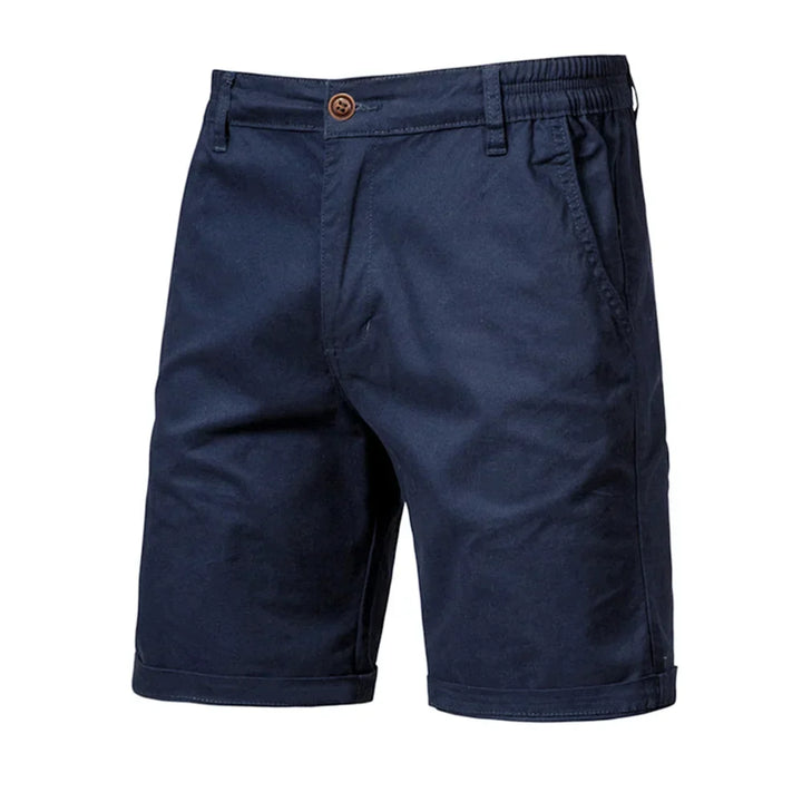Wyatt men's smart casual chino shorts, featuring a relaxed fit & modern tailored design for summer comfort.