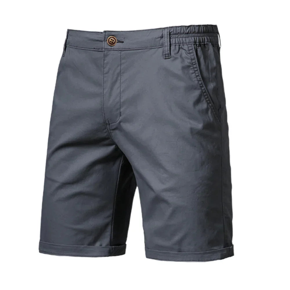Stylish smart casual chino shorts for men. Effortless summer fashion with a comfortable, relaxed fit.
